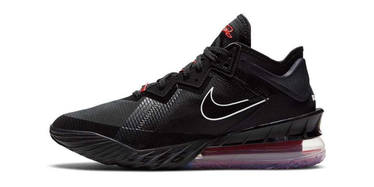 Summer Color Nike LeBron 18 "Black/University Red" CV7562-001 Shoes On Sale