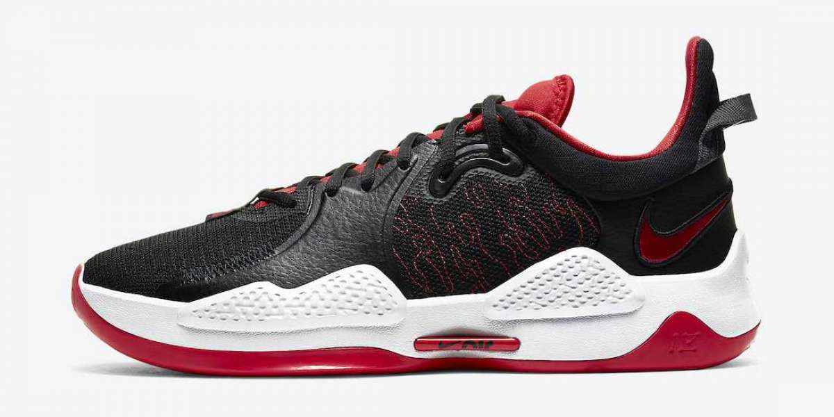 The new Nike PG 5 "Bred" CW3143-002 shoes are available in limited edition