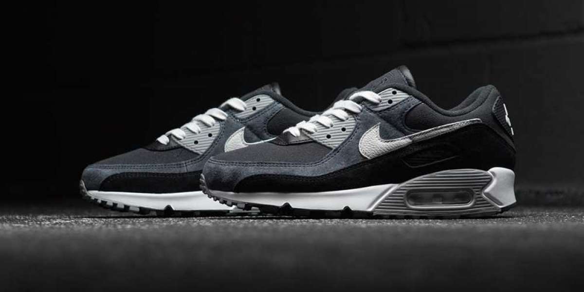 New Nike Air Max 90 Premium DA1641-003 is blessed with a variety of fabrics!