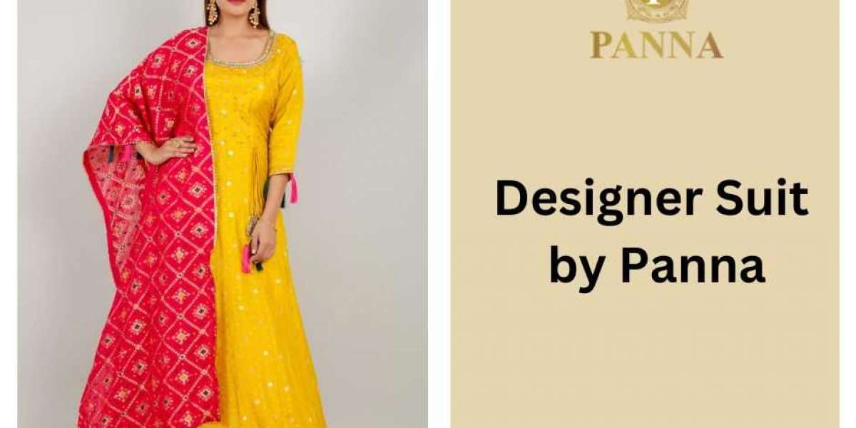 Buy Designer Suits Online India- Panna Sarees