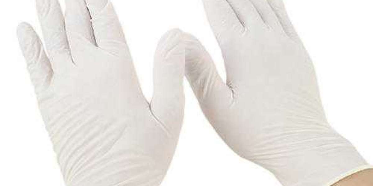 Why do some disposable finger gloves vendors have white substance on the surface?